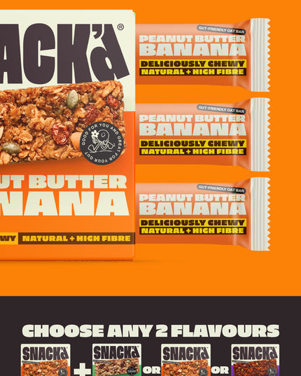 PEANUT BUTTER & BANANA GUT-FRIENDLY OAT TASTER PACK (3 PACK)