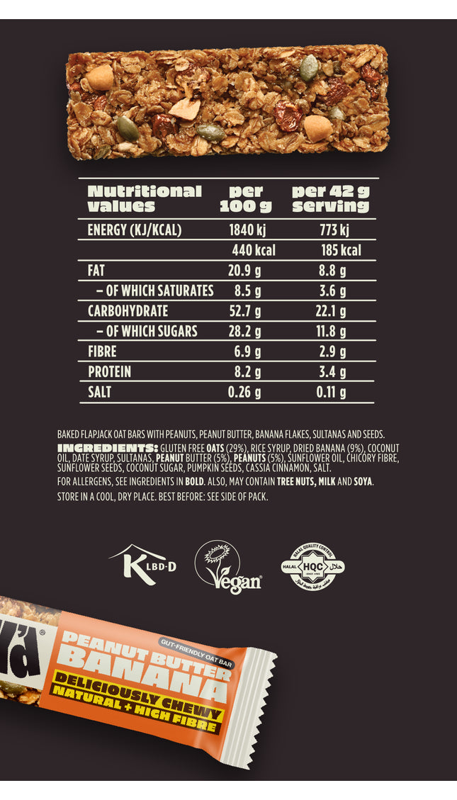 PEANUT BUTTER & BANANA GUT-FRIENDLY OAT TASTER PACK (3 PACK)