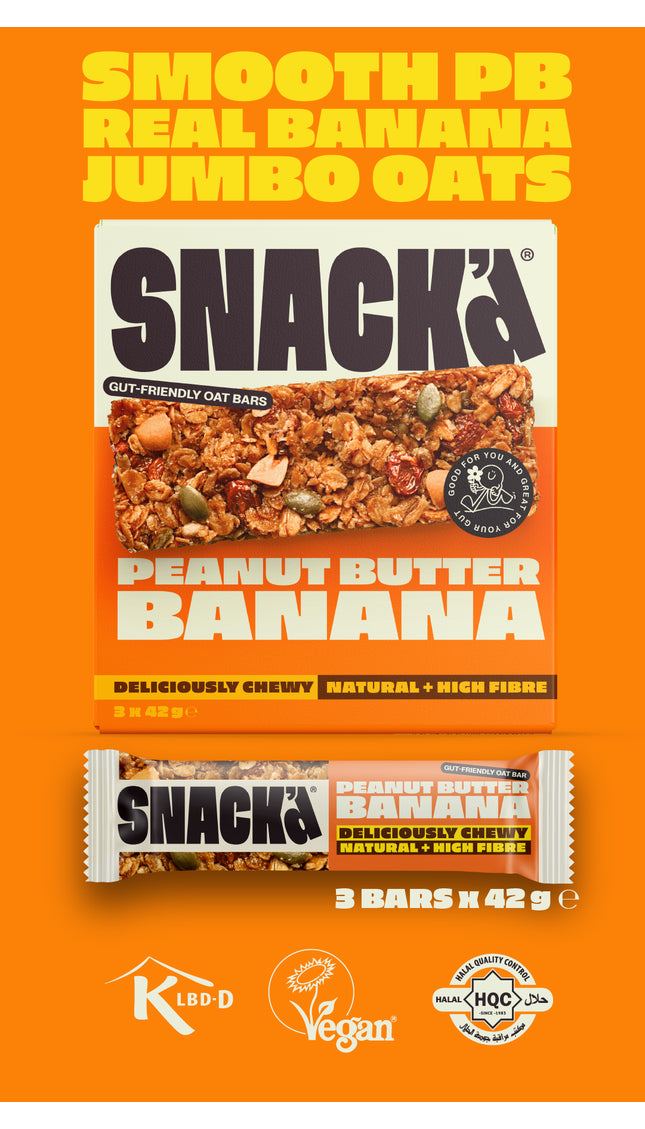 PEANUT BUTTER & BANANA GUT-FRIENDLY OAT TASTER PACK (3 PACK)